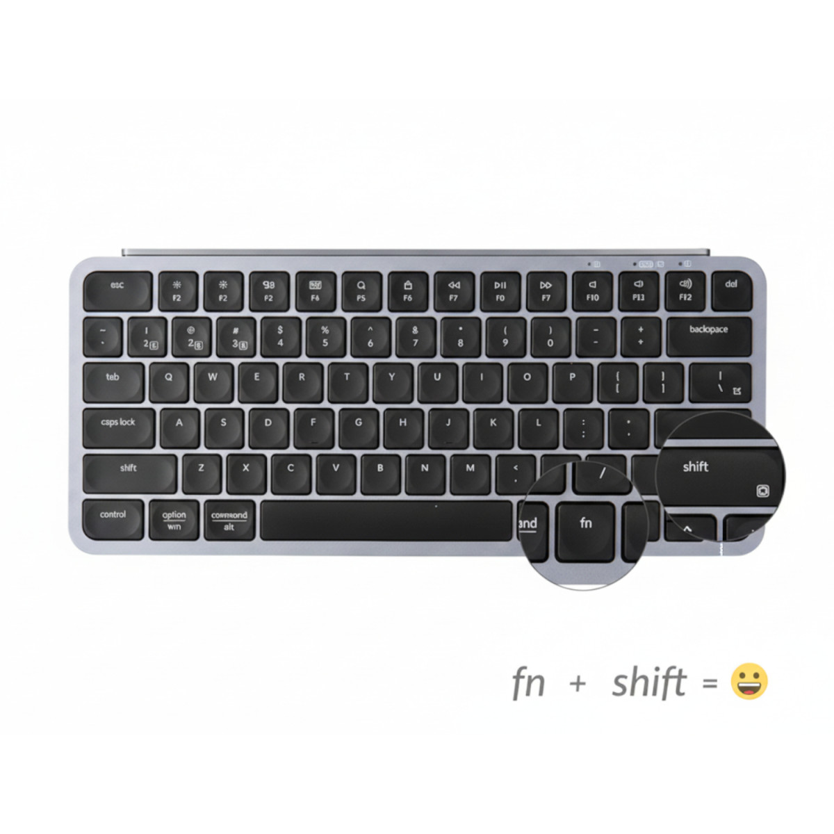 Keychron B1 Pro 75% Layout Wireless Keyboard and Mouse Combo - Space Grey - Image 2