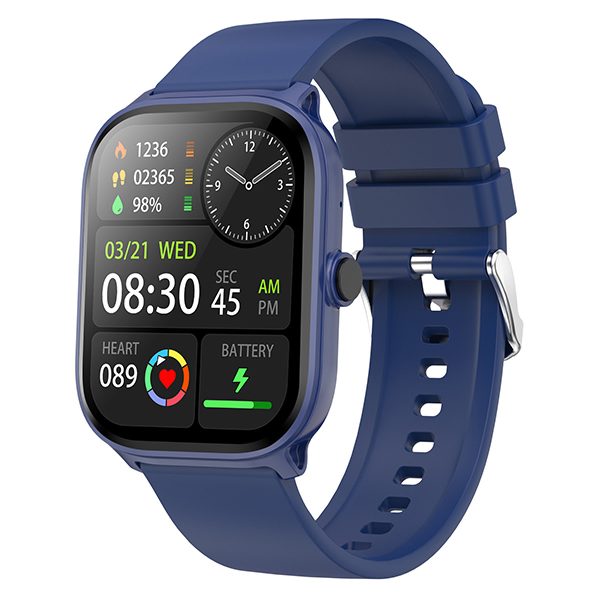 MT310 Smart Watch 2.01" HD IPX68 with BT Calls Sports HR BP BO - Blue