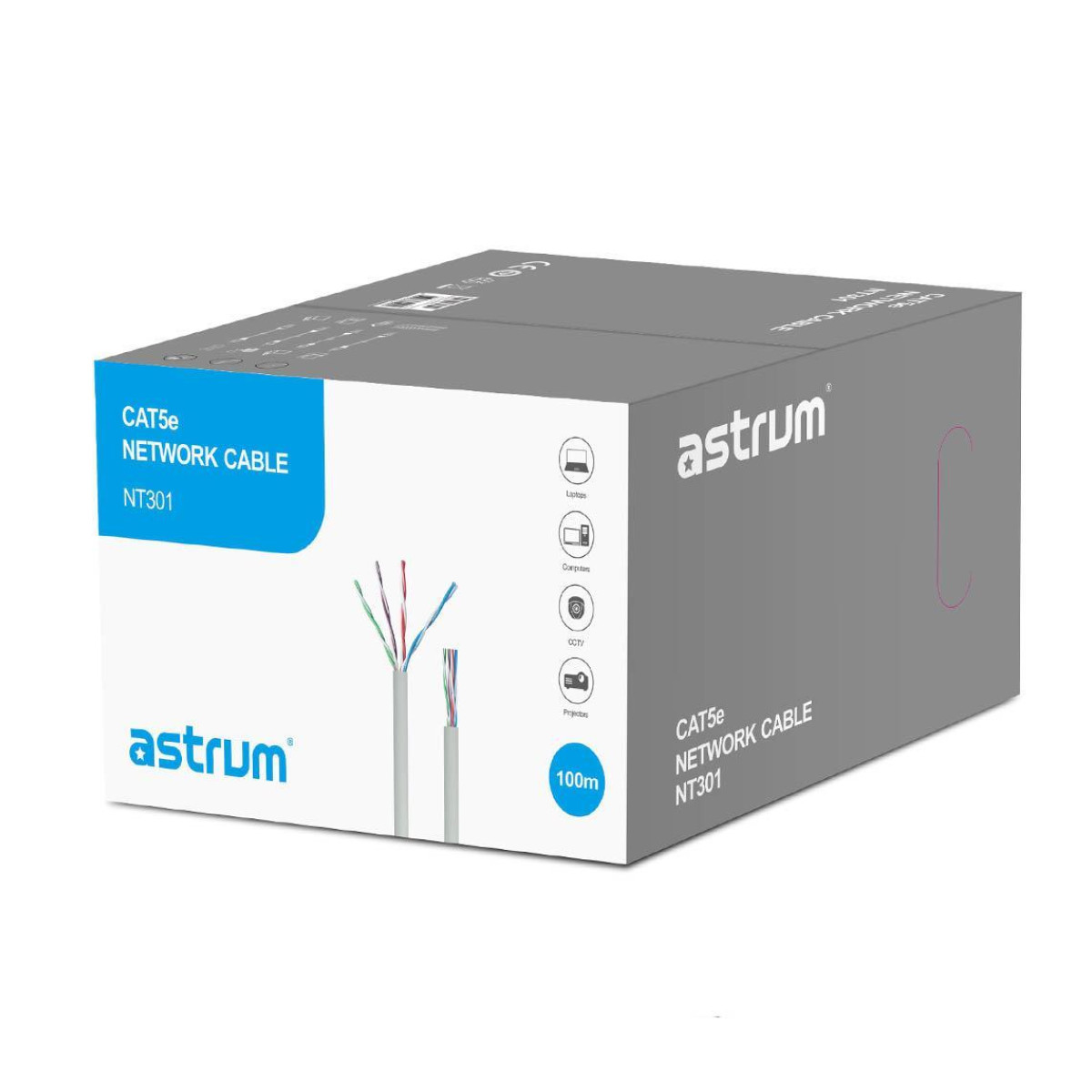 NT301 Cat5e Ethernet Network Roll 100m Cable - Image 2