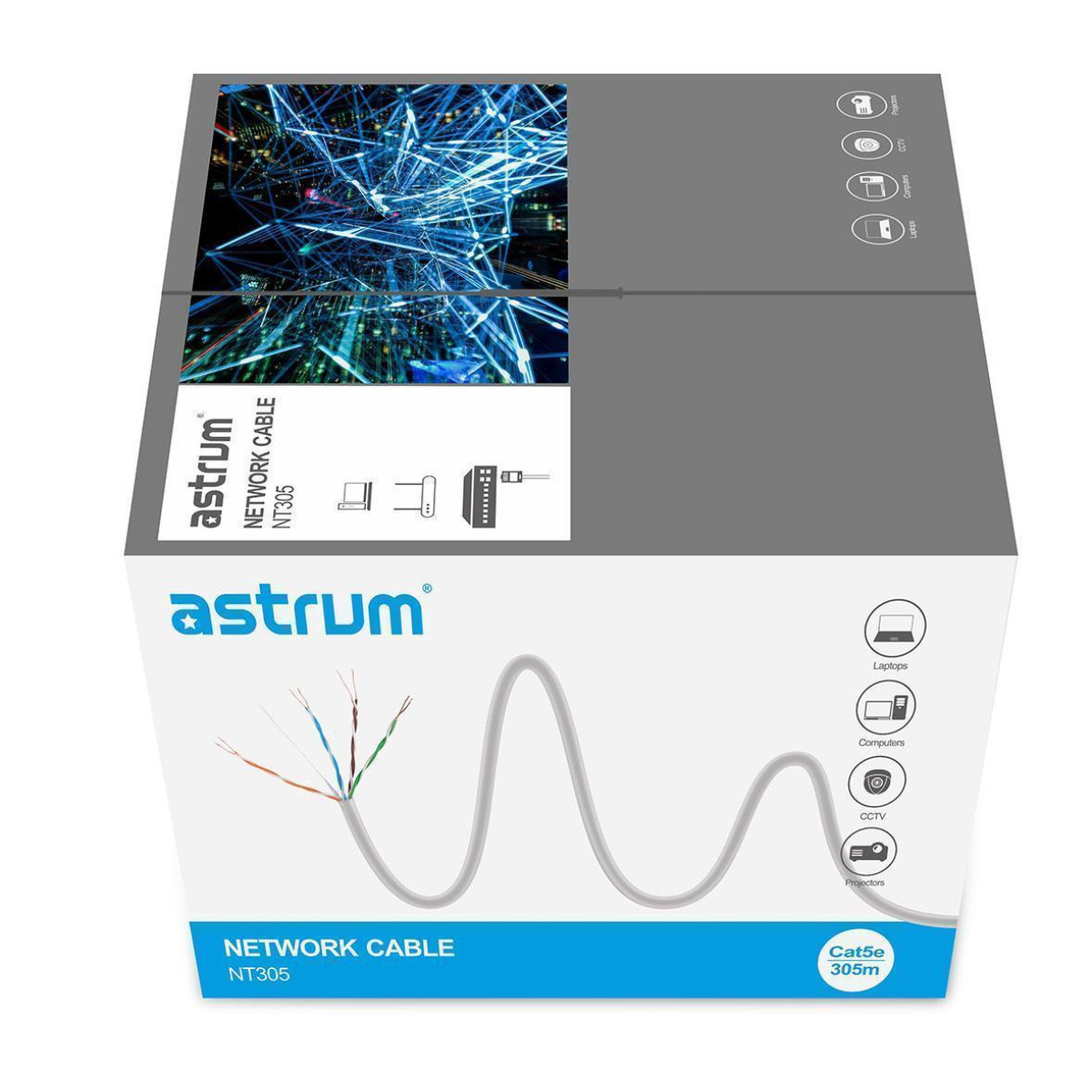 NT305 Cat5e Ethernet Network Roll 305m Cable - Image 2