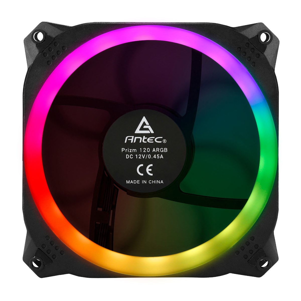 Antec Prizm 120 ARGB Case Fan 5 Pack + Controller - Black - Image 3