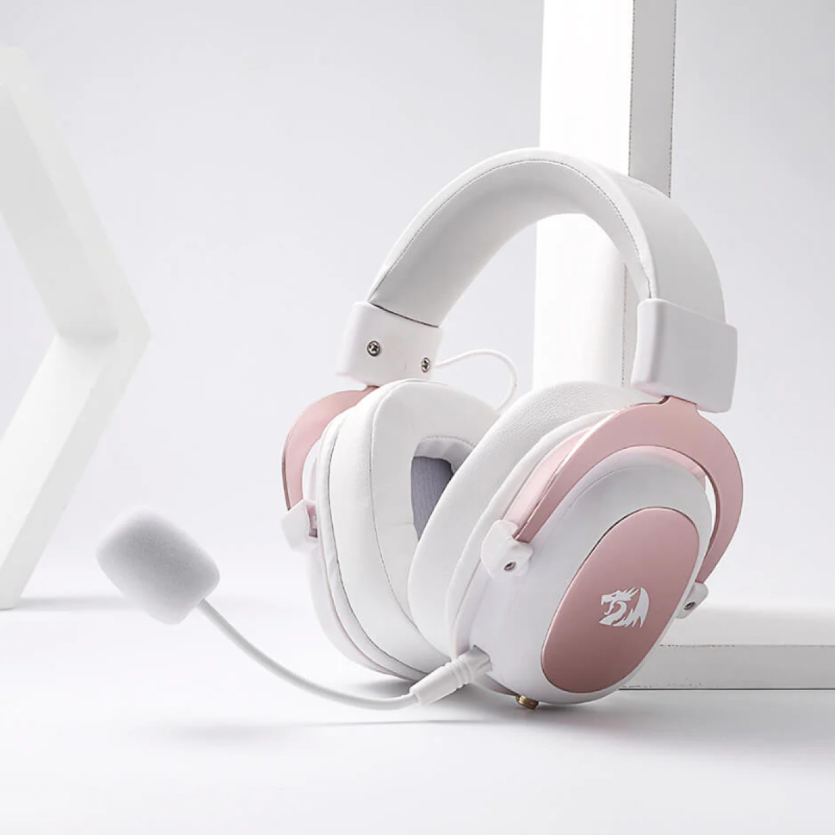 REDRAGON Over-Ear ZEUS 2 USB Gaming Headset - White - Image 4