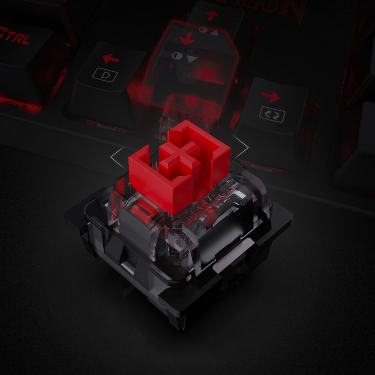 REDRAGON SURARA MECHANICAL RGB Gaming Keyboard - Black - Image 2