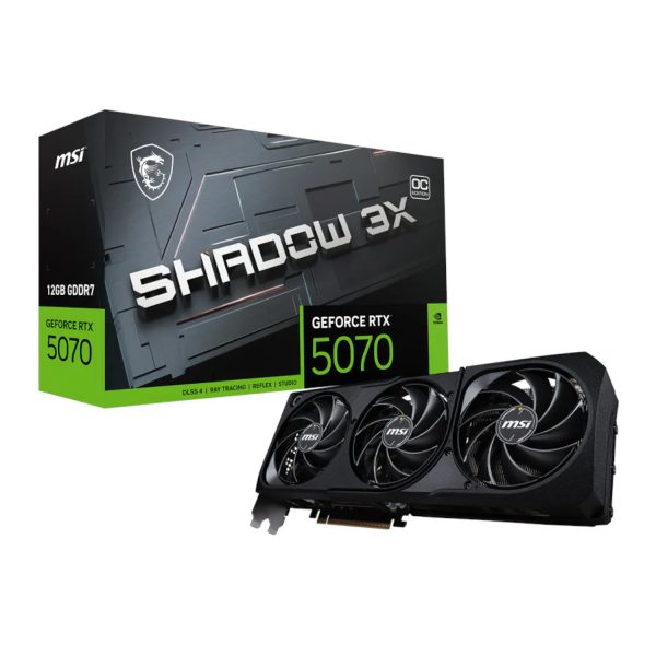 MSI NVIDIA GeForce RTX 5070 Shadow 3X OC 12GB GDDR7 Graphics Card