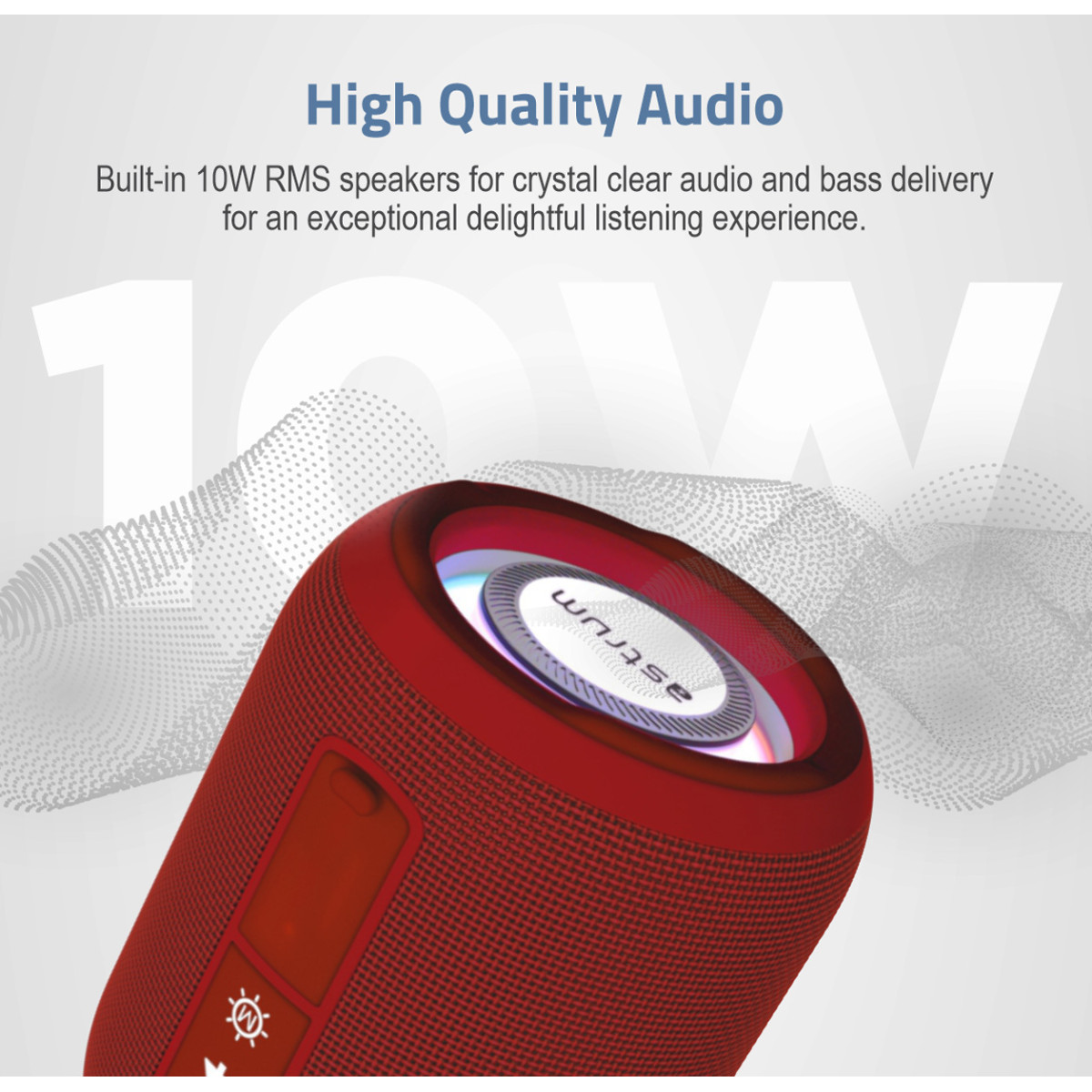 SP110 Portable Bluetooth Speaker 5.3, TF Card FM USB RGB Light TWS - Image 2