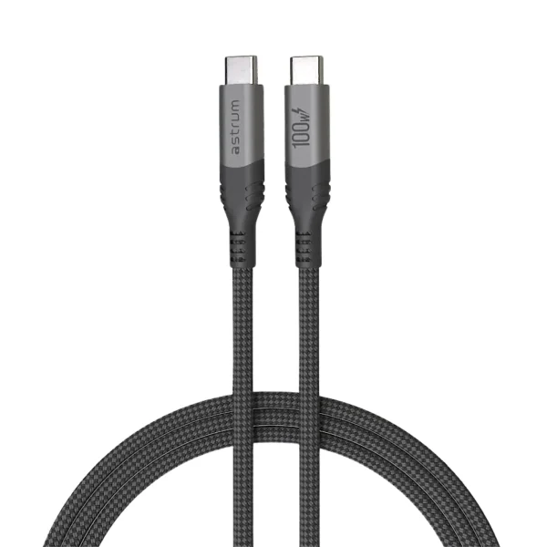 VMCC100 CABLE C-C 100W M-M 1.2M BRAID GR