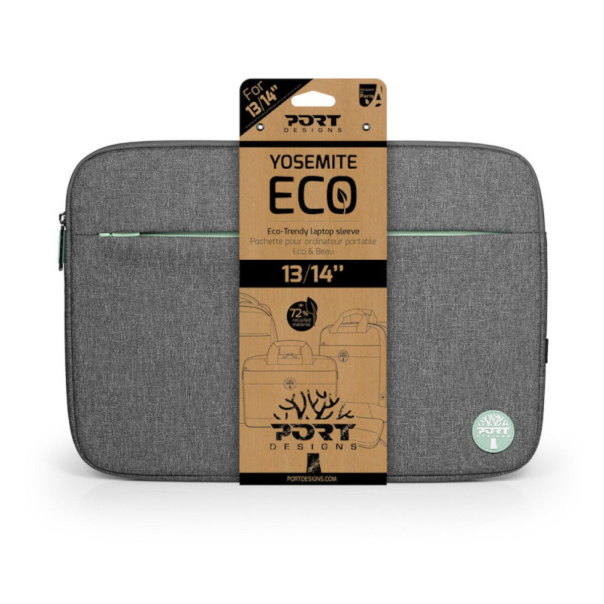 Port Designs YOSEMITE 13/14" Eco Notebook Sleeve - Image 4