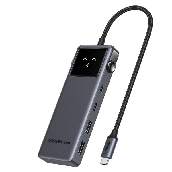 UGREEN 6-in-1 Type-C Hub with 4K HDMI, 100W PD and 10Gbps USB Ports – Grey