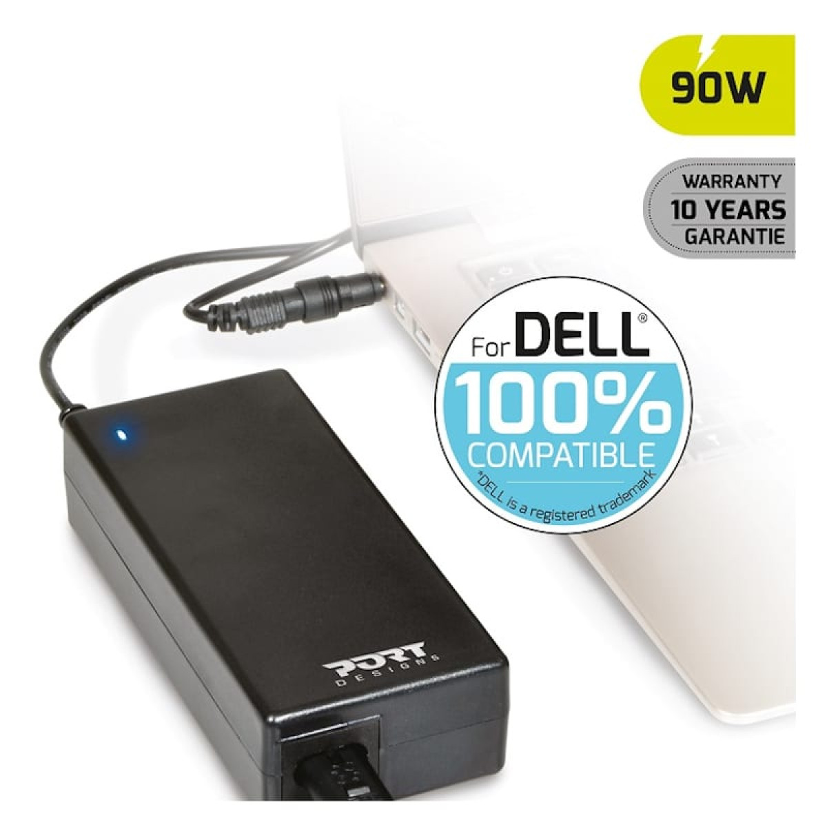 Port Connect 90W Notebook Adapter Dell - Image 2