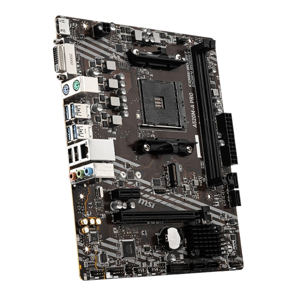 MSI A520M-A PRO AM4 AMD MATX Gaming Motherboard - Image 2
