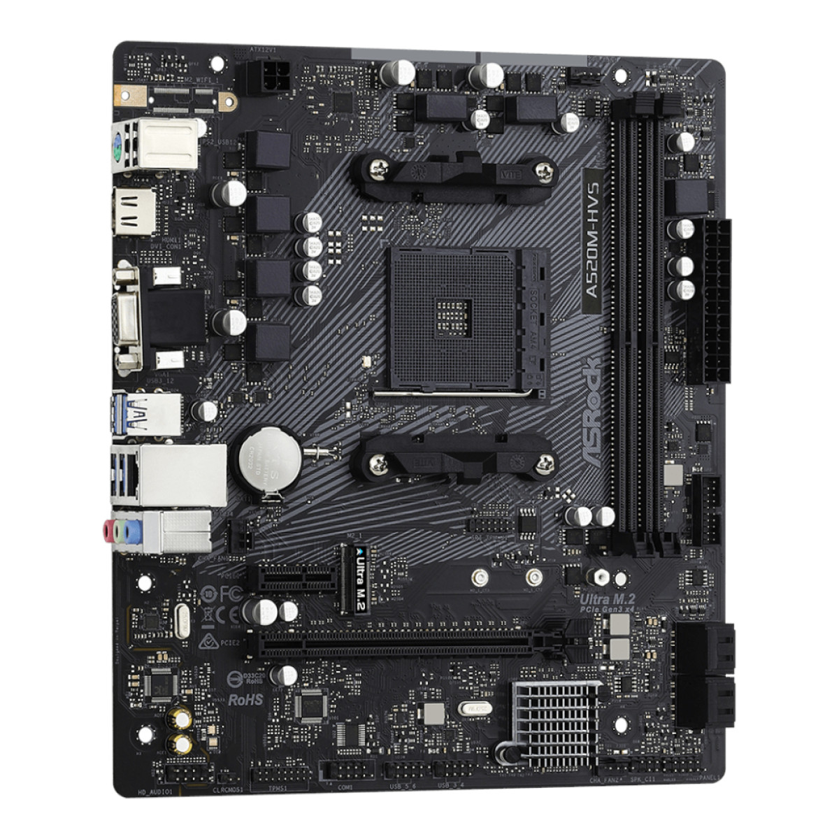 ASRock A520M-HVS AMD AM4 M-ATX Motherboard - Image 3