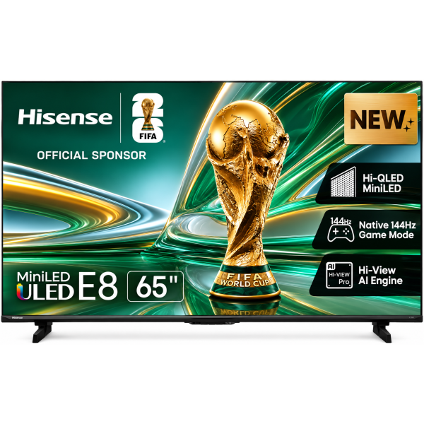 Hisense 65 Inch E8S UHD Mini LED 144Hz Smart TV
