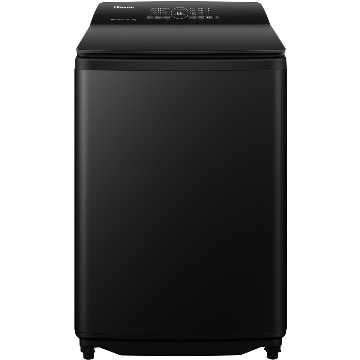 Hisense 18Kg Top Loader Washing Machine Black