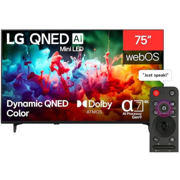 LG 75 Inch QNED70B6T QNED AI Mini LED 4K Smart TV