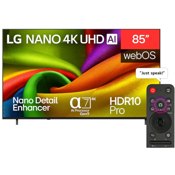 LG 85 Inch NU850B6LA NANO 4K UHD Smart TV