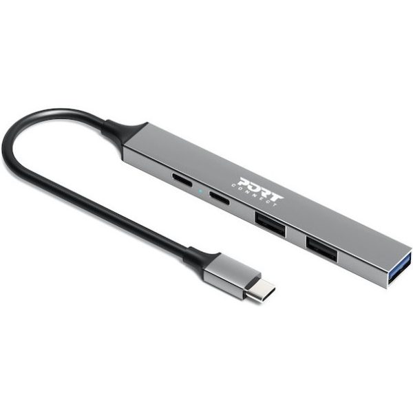 Port USB Type C Hub With 4 USB Ports