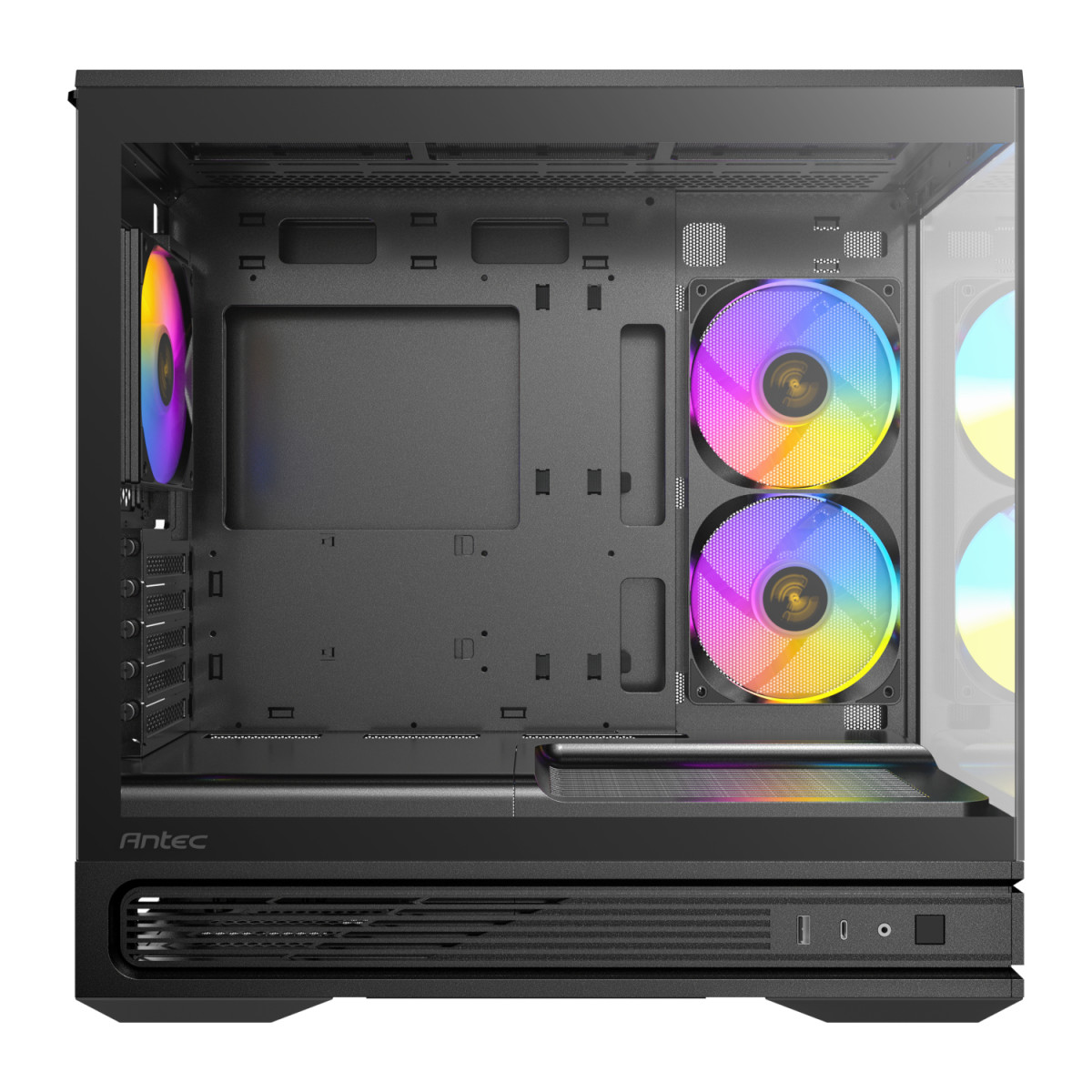 Antec C2M ARGB Compact Micro-ATX Gaming Chassis - Black - Image 4