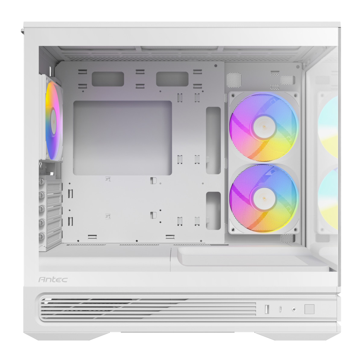 Antec C2M ARGB Compact Micro-ATX Gaming Chassis - White - Image 4
