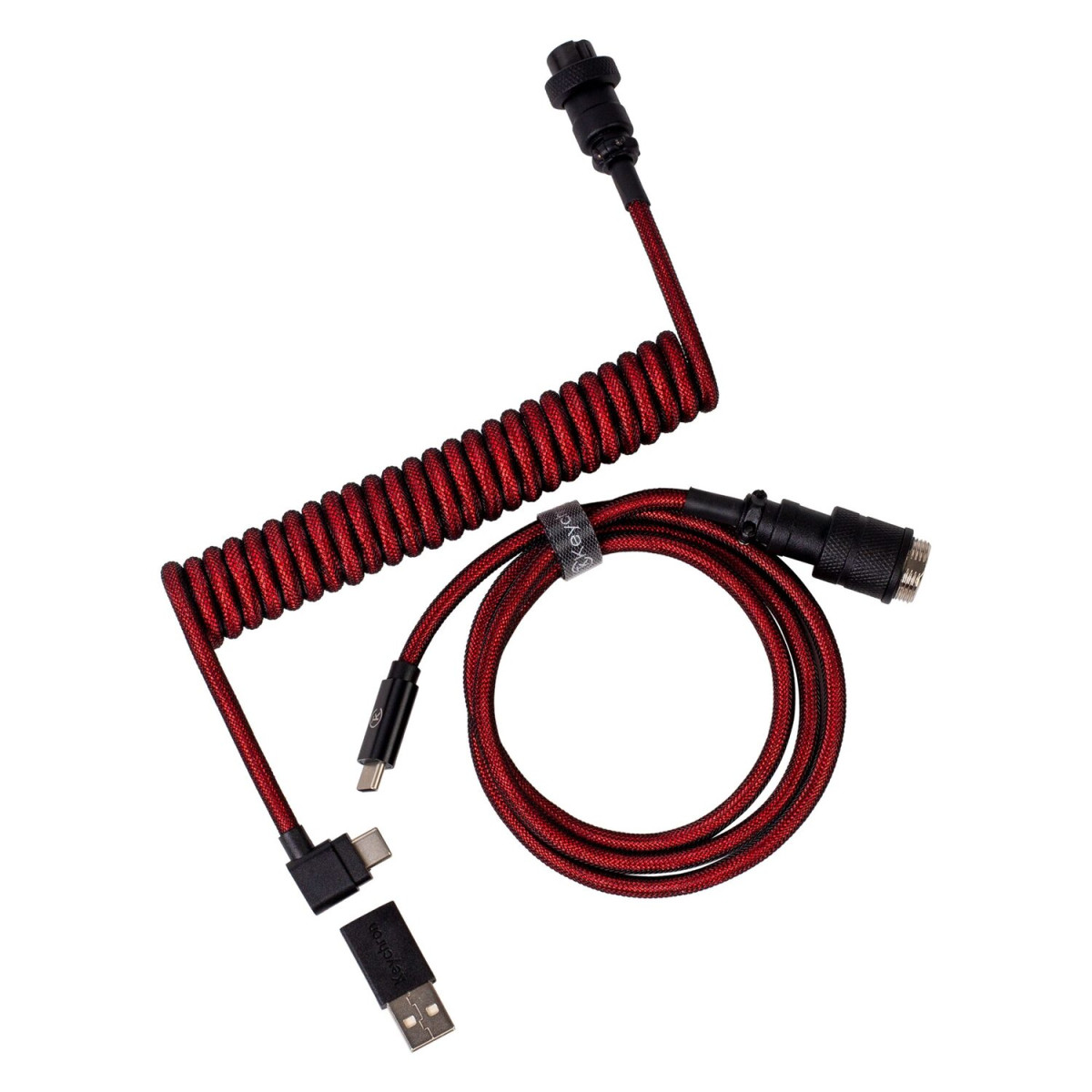 Keychron Coiled Aviator Cable - Red - Image 2
