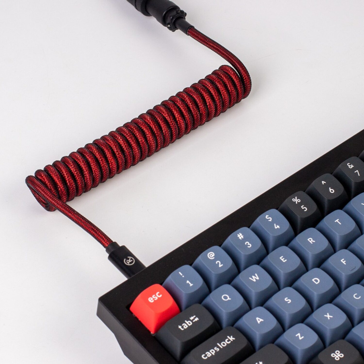 Keychron Coiled Aviator Cable - Red - Image 3