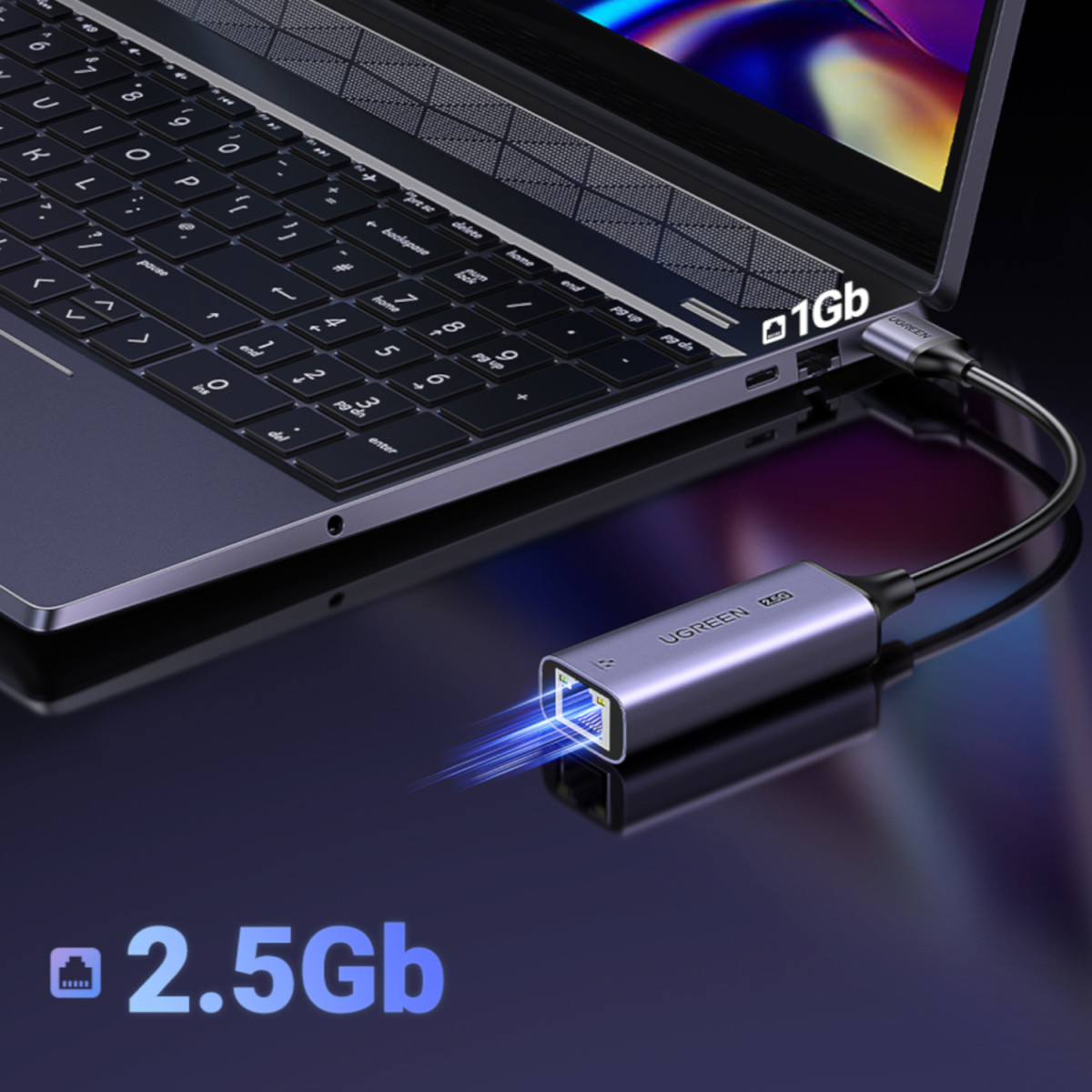UGREEN USB-A 3.2 Gen 1 to 2.5G Ethernet Adapter - Image 2