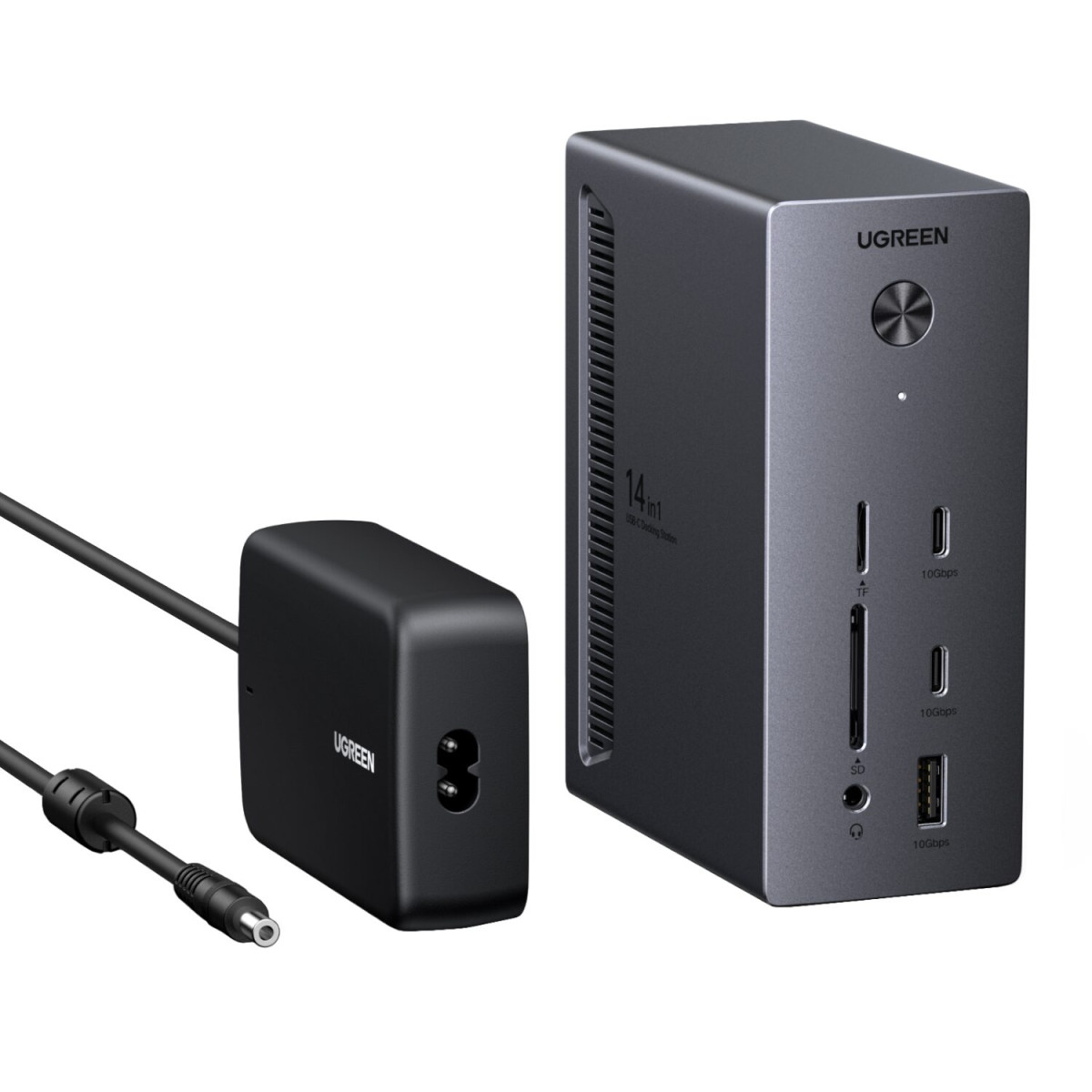 UGreen 14-in-1 USB Type-C TO USB/2x HDMI/DP/RJ45 Docking Station - Image 2
