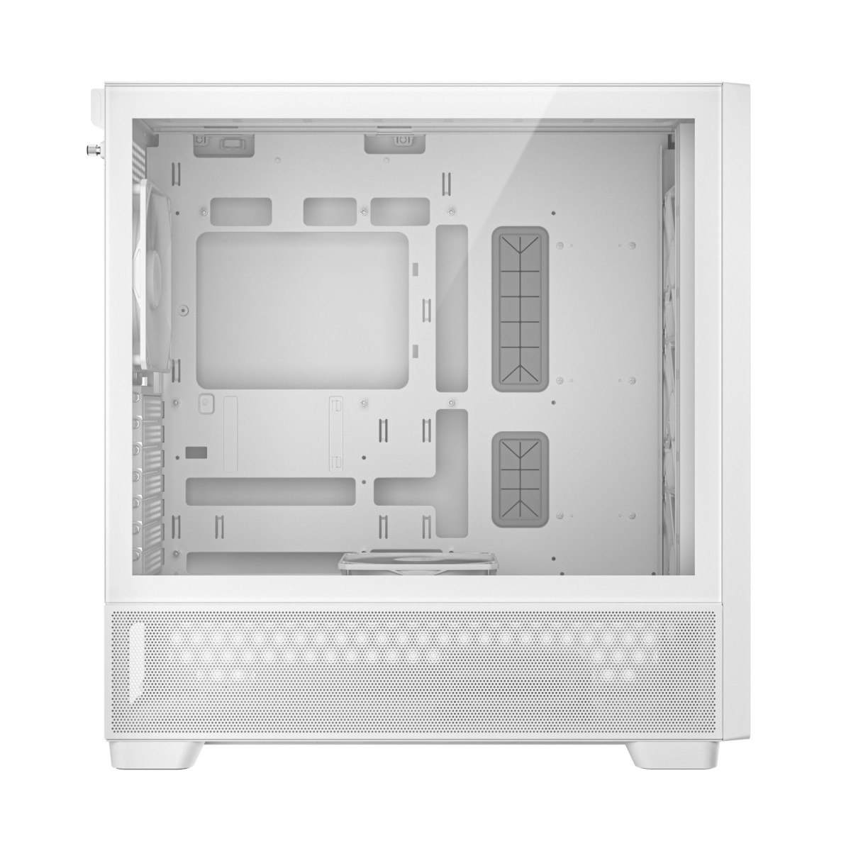 Antec FLUX Mid-Tower E-ATX Gaming Chassis Wood Front Panel - White - Image 2