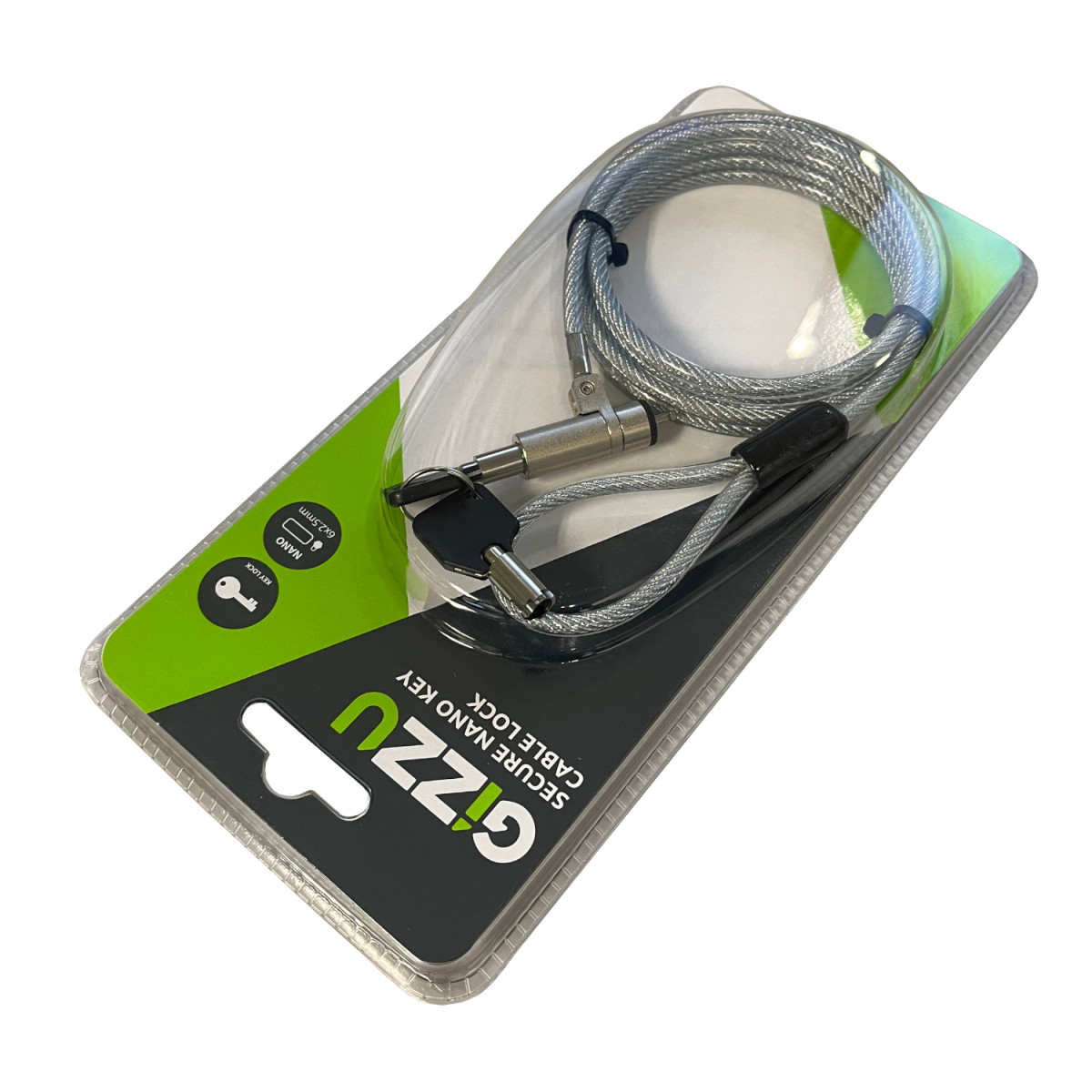 GIZZU 1.8m Nano Key Lock Security Cable with Key - Image 4