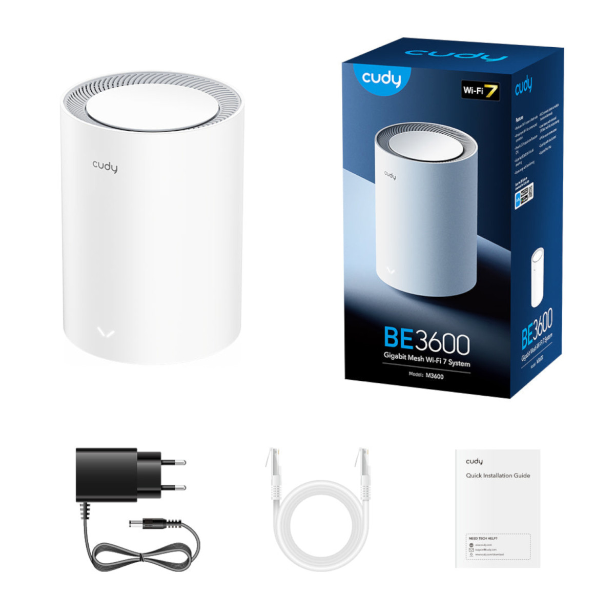 Cudy BE3600 Gigabit Mesh Wi-Fi 7 System - 1 Pack - Image 3