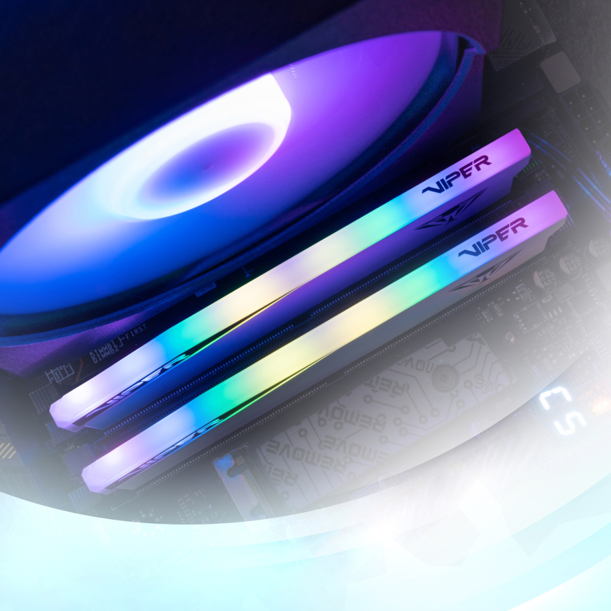 Patriot Viper Elite 5 RGB 32GB 6000MHz DDR5 Desktop Gaming Memory Kit - White - Image 4