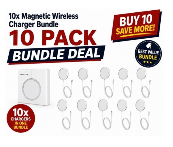 10x Magnetic Wireless Charger Bundle