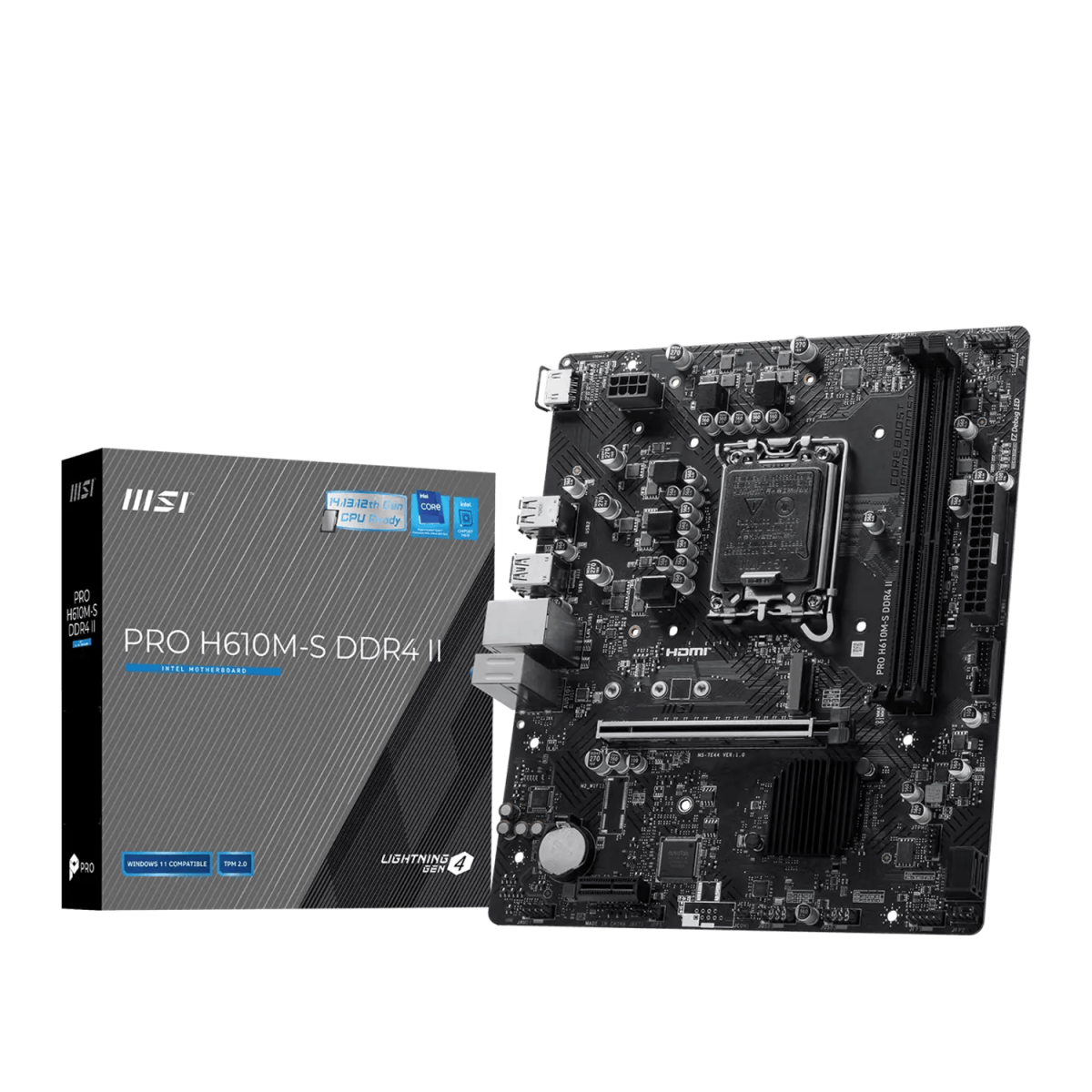 MSI PRO H610M-S DDR4 II LGA1700 M-ATX Motherboard