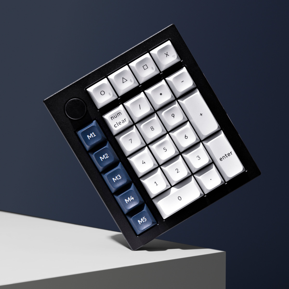 Keychron Q0 Max QMK Gateron Jupiter Banana RGB Wireless Custom Number Pad Shell White - Image 2