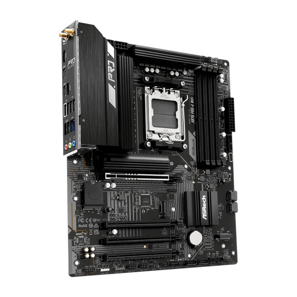 ASRock X870 A-Pro WiFi AMD AM5 ATX Gaming Motherboard - Image 2