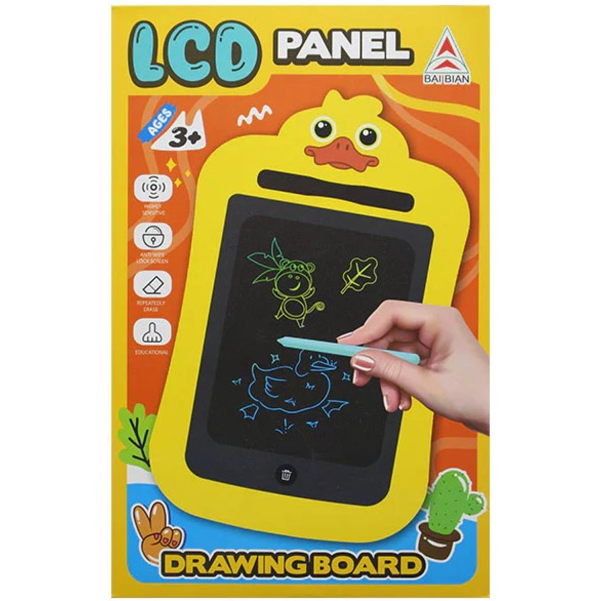 Brainware LCD Panel Drawing Board Green