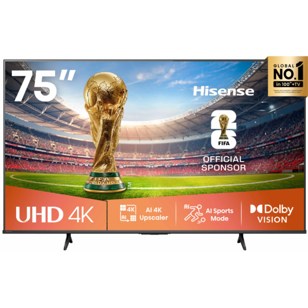 Hisense 75 Inch A6Q Ultra HD Smart TV