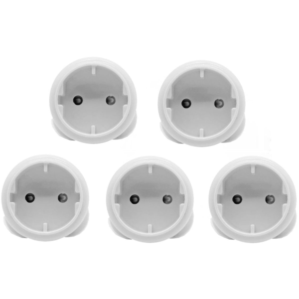 Noble 2 Pin Round Schuko Adaptor 5 Pack