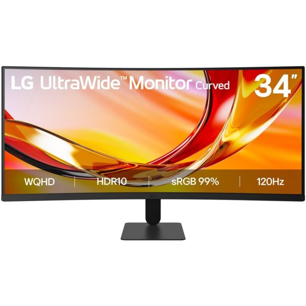 LG 34 Inch UltraWide WQHD Curved 120Hz Monitor