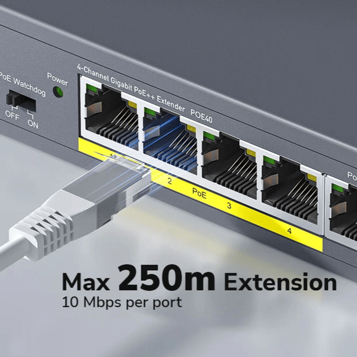 Cudy 4 Port Gigabit PoE 1x PoE Input 60W Switch - Image 2