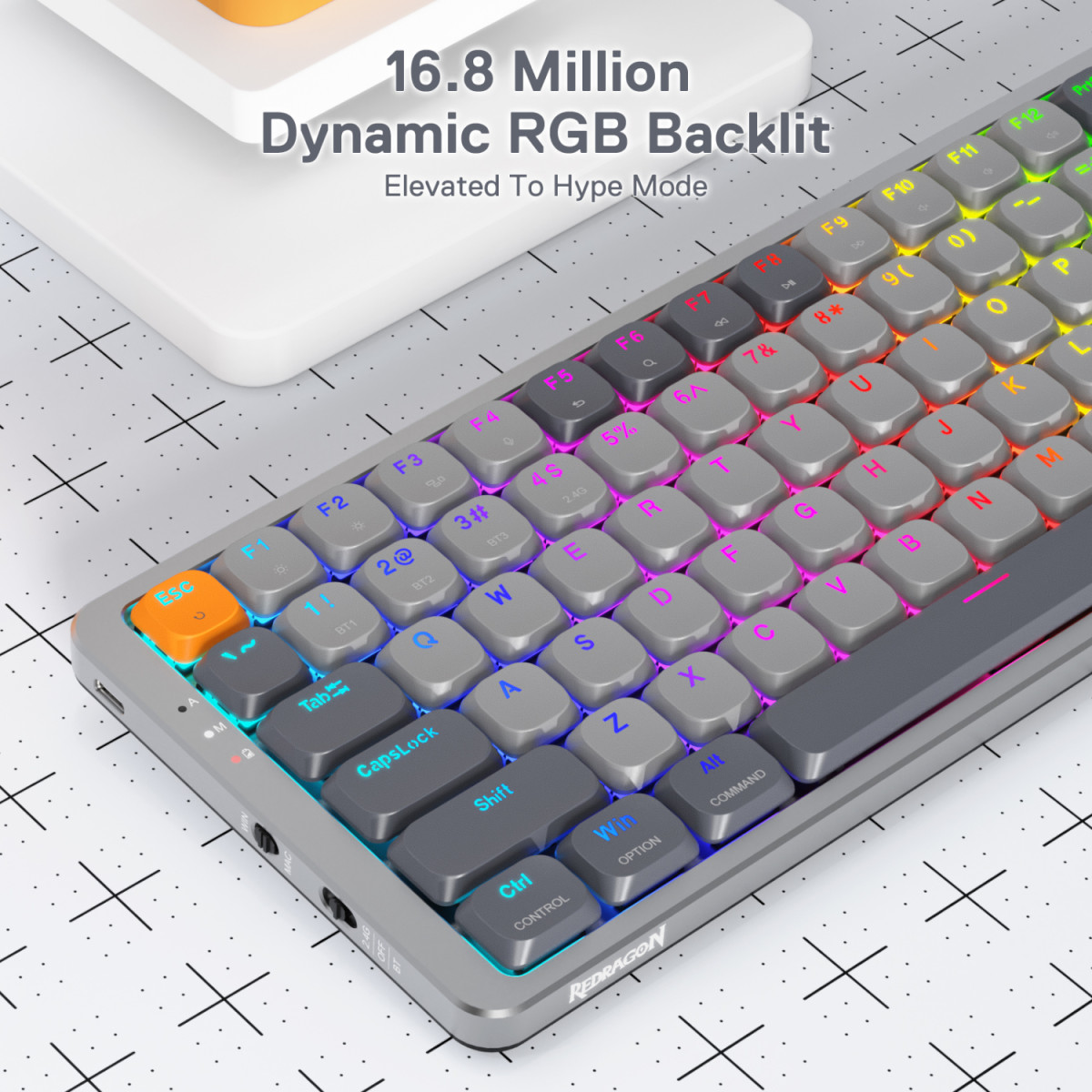 REDRAGON MECHANICAL AZURE Wireless Gaming Keyboard - Image 4