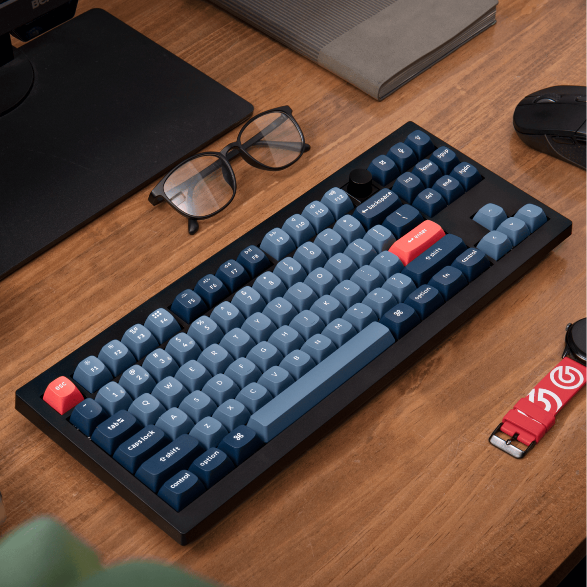 Keychron V3 Max QMK/VIA 80% Wireless Custom Mechanical Keyboard (Brown Switch) – Carbon Black - Image 4