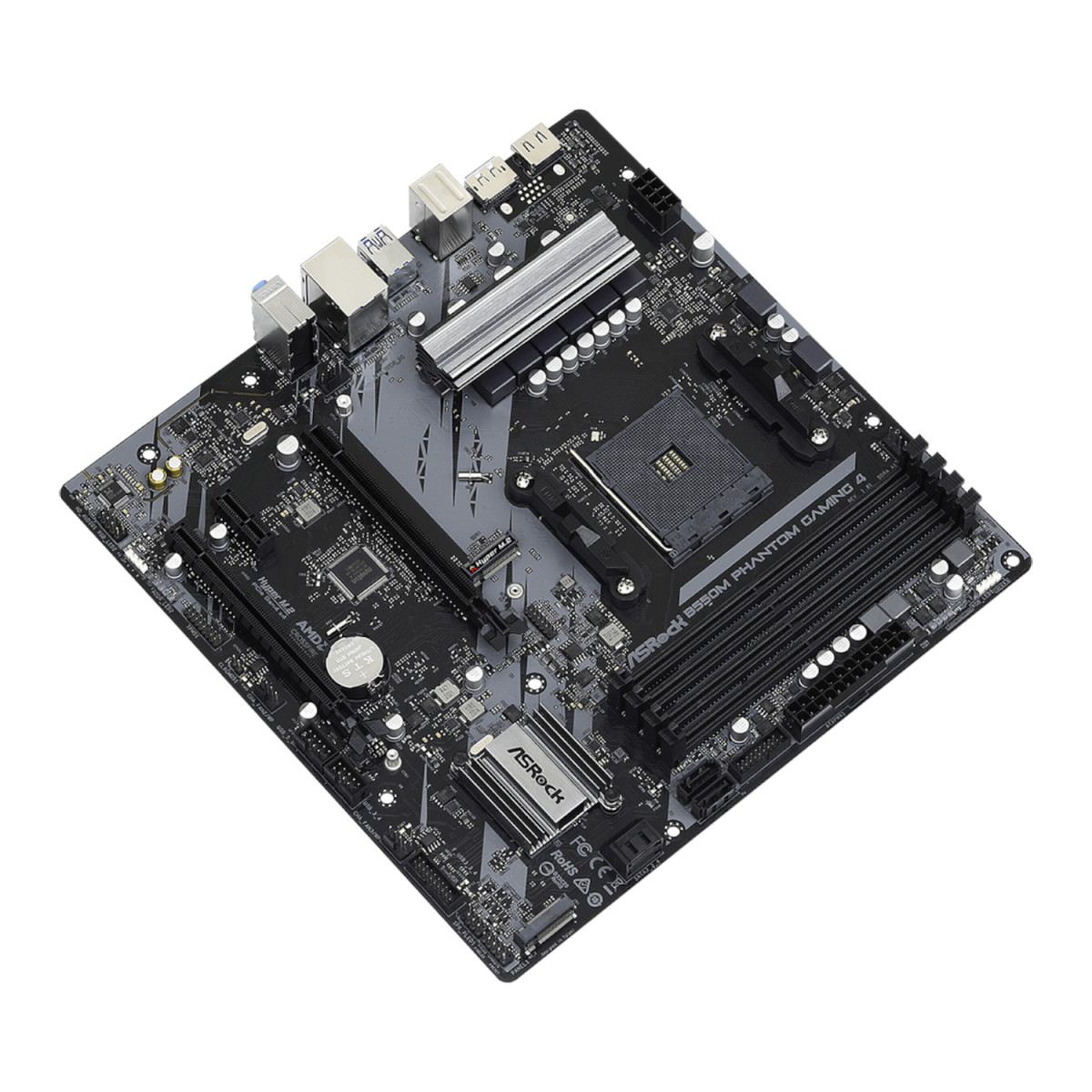 ASRock B550 Phantom Gaming 4 AM4 M-ATX Motherboard - Image 2