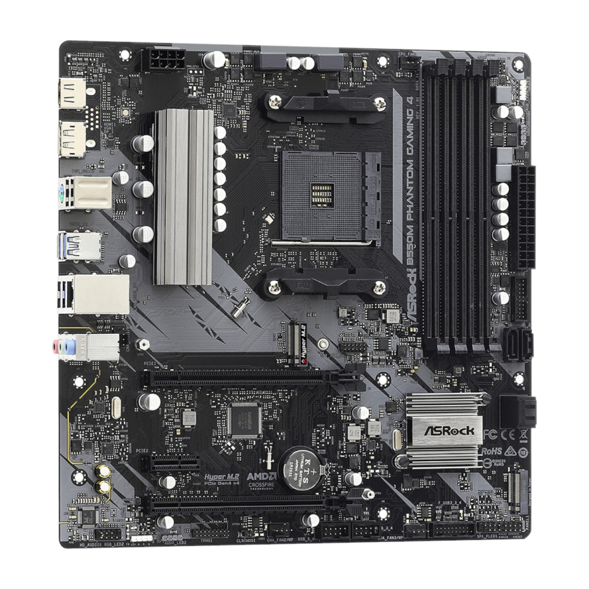 ASRock B550 Phantom Gaming 4 AM4 M-ATX Motherboard - Image 3