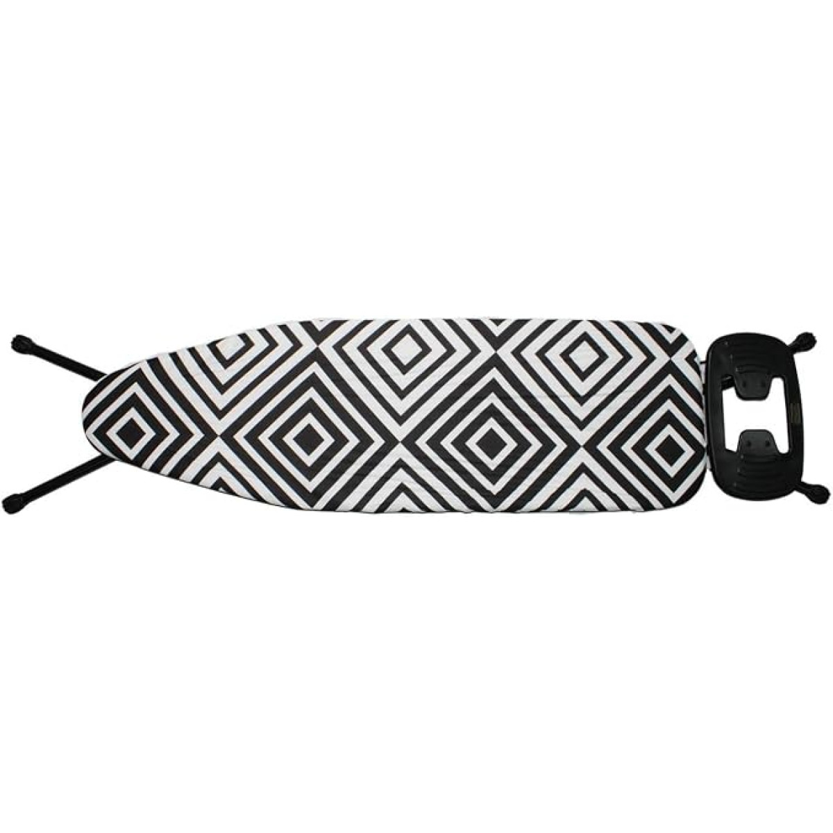 Totally Jumbo Ironing Board With Safety Iron Rest Black And White