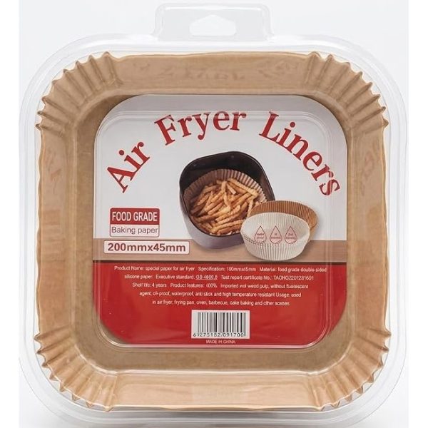 Casey 50 Pack Air Fryer Liners Brown