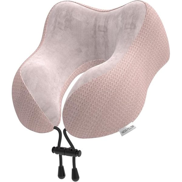Casey U Shaped Large Travel Neck Pillow Beige