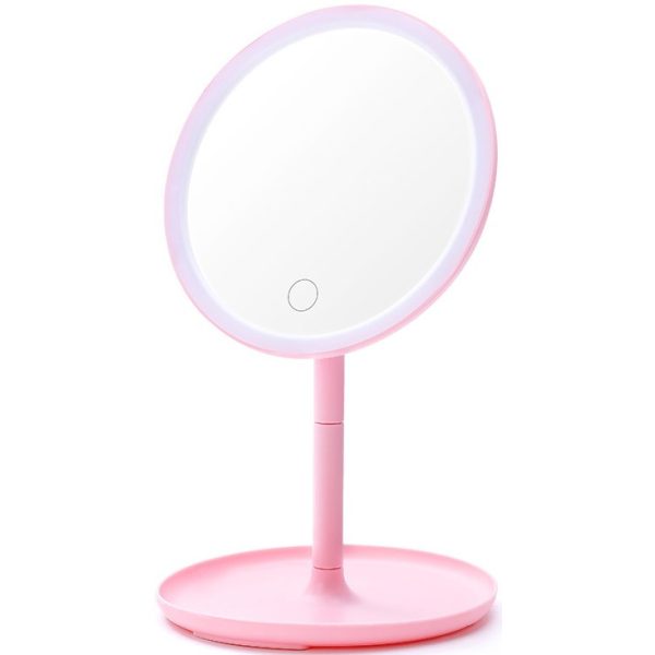 Casey Table Lamp Makeup With LED Light Pink