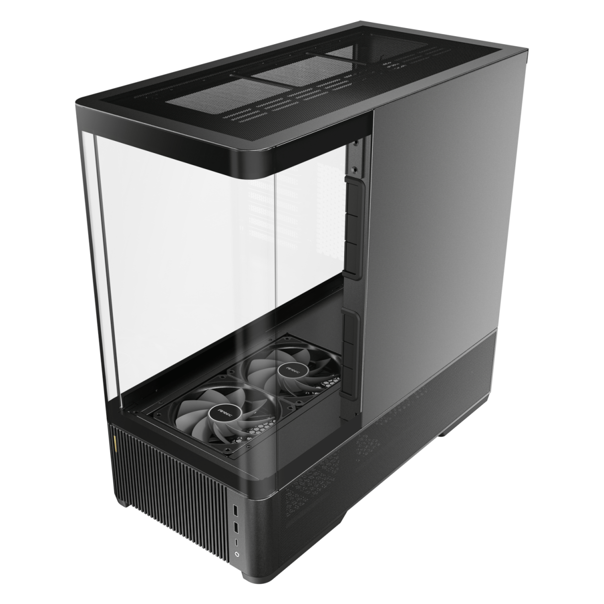 Antec C6 CURVED AIR ATX | Micro-ATX | ITX Mid-Tower Gaming Chassis - Black - Image 2