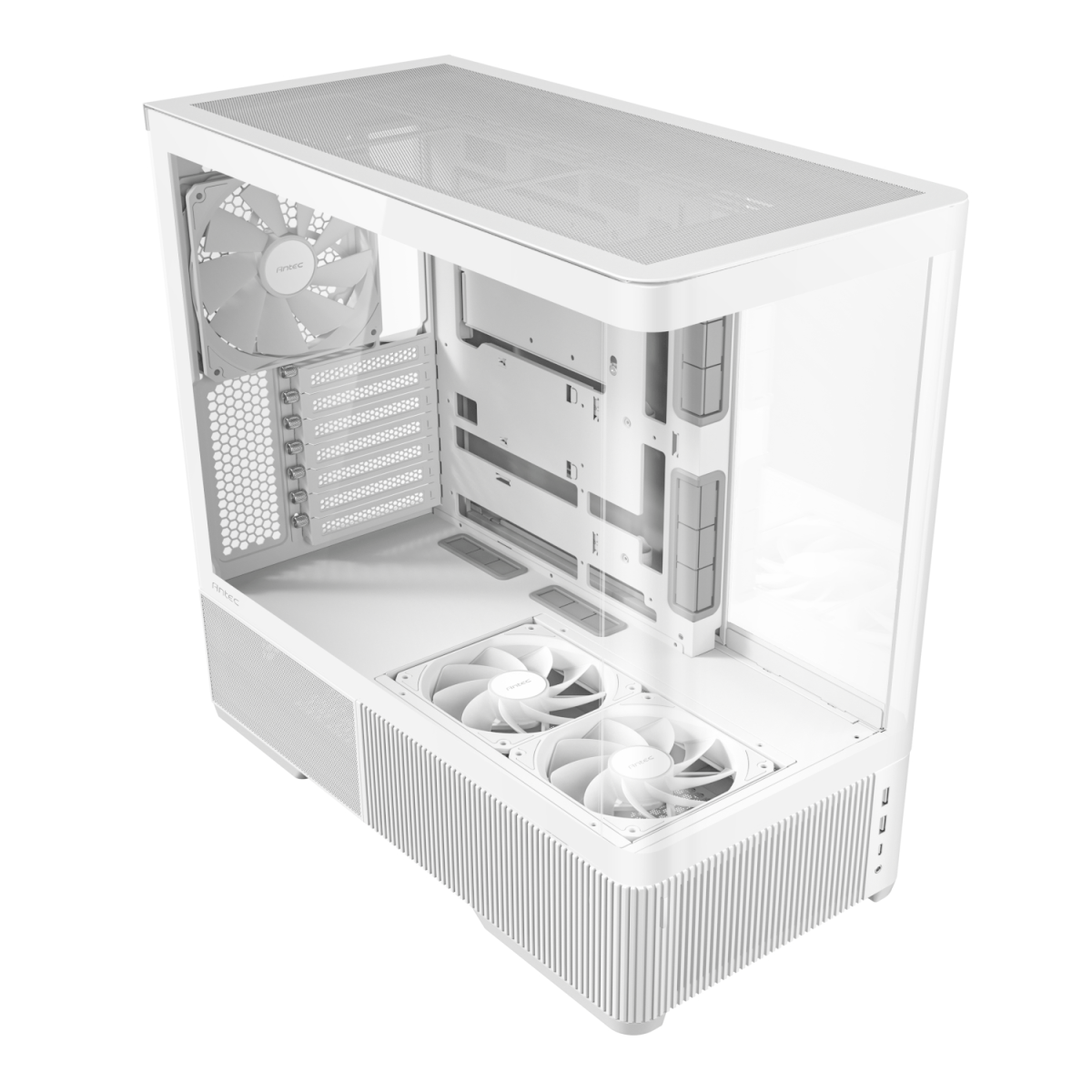 Antec C6 CURVED AIR ATX | Micro-ATX | ITX Mid-Tower Gaming Chassis - White - Image 3