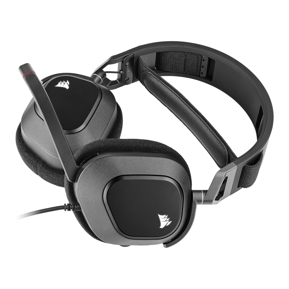Corsair HS80 RGB USB Wired Over-Ear Gaming Headset — Carbon Black - Image 2